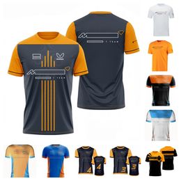 2022 New F1 T-Shirt Formula One Racing Team Summer Mens Sports Breathable Quick Dry Top Customization