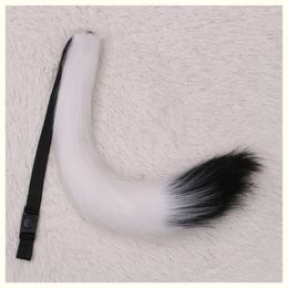 Party Decoration 60cm Halloween Animal Tail Black Red Cat Tails Props Role Play Birthday Party Adjustable Strap Anime Cosplay Costume 220915