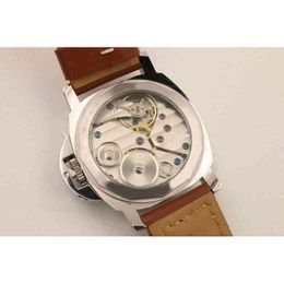 High Quality Watch Luxury Top Mens Manual Winding Mechanical Movement Luminous 44mm Sports Leather Factory 7tzm