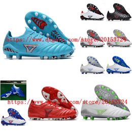Mens MORELIA NEO III FG Soccer shoes Plating Sole Knit Cleats Football Boots scarpe calcio Breathable outdoor 2022