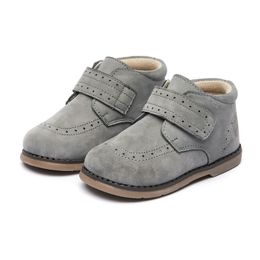 Boots Children Shoes Retro Kids Cowhide Arrivals Autumn Winter Boys Girls Genuine Leather Single Classic British 220915