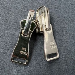 Special Design Letter Reversible Zipper Head Sewing Tools Metal Letters Zipper Puller Silver