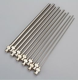 12Pcs Glue Gun Blunt Needle 3.9 Inch Stainless Steel Dispensing Needle 8G-30G Total Length 110mm