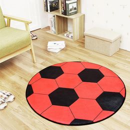 Carpets Anti-slip Ball Round Carpet Computer Chair Mat Football Basketball Living Room Children Bedroom Rugs