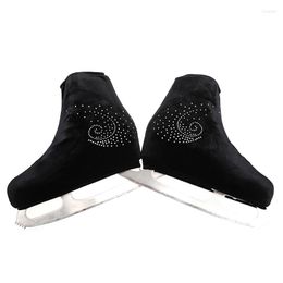 Knee Pads Nasinaya Figure Skating Shoes Cover Velvet For Kids Adult Protective Roller Skate Ice Accessories Shiny Rhinestones 15