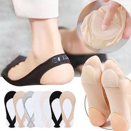 Women Socks 1/3 Pairs Invisible Boat Summer Silicone Non-Slip For High Heels Shoes Ice Silk Thin Half-Palm Suspender