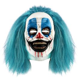 Party Decoration Scary Adult Clown Mask Masquerade Halloween Laughing Killer Joker Costume Prop 220915