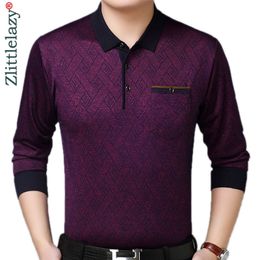 Men's Polos Brand Casual Pocket Fitness Long Sleeve Polo Shirt Men hirt Jersey Argyle Mens Tee Shirts Dress Fashions 93002 220915