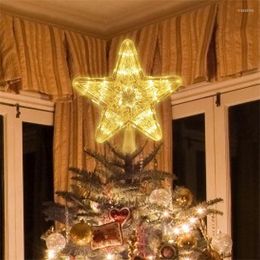 up ornament Canada - Christmas Decorations Tree Star Topper LED Light Up Lamp Ornament For Home Navidad Natal Noel Year Party Decor