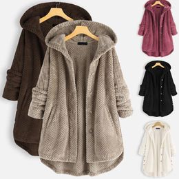 Women's Jackets Fashion Designer Jacket Button Coat Ladies Coats And Winter Clothes Women Double-faced Fleece Hooded Outerwear Plus Size