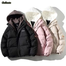 Womens Down Parkas Guilantu Winter Oversize Jacket Cotton Padded Coat Female Loose Casual Overcoat Fashion Hooded Short 220914