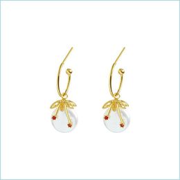 Dangle Chandelier Vintage Dangle Earrings Classics Fashion Temperament New Trend Crystal Flower Jewellery Women Ear Pendants Party Ann Dh1Vh