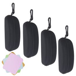 Sunglasses Cases Bags L Case Zipper Eyeglass Shell Belt Clip With Cleaning Cloth Drop Delivery 2022 Bdejewelry Ampta