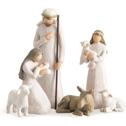 Other Event Party Supplies Sculpted Hand-Painted Nativity Figures 6pcs/Set Art Figure Jesus Decoration Statue Tabletop Ornament Home Decor Christmas Gifts 220916