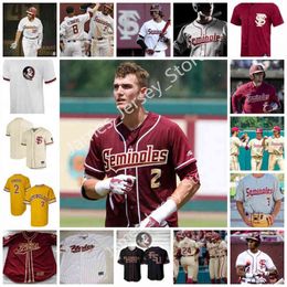 College Baseball Wears College 2022 NCAA Custom 2 Deion Sanders Stitched Baseball Jersey 15 CJ Van Eyk Jerseys 31 Conor Grady 5 Shane Drohan 26 Robby Martin Colleg