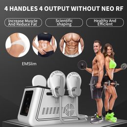 Electromagnetic EMS Body Sculpt Slimming Hiemt EMSlim RF Sculpting Weightlose Muscle Stimulate Fat Removal Cushion Build Muscle Lazy Fitness Machine