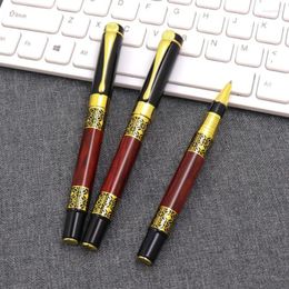 High-quality Metal Signature Gel Pen Chinese Style Grain Gift Retro Neutral Business Office School Accessories Supplies