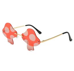 spring man woman mushroom fashion Frameless sunglasses summer beach taking Cycling Travelling Modelling Party Glasses eyewear goggle 5COLORS