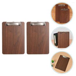 Party Decoration 2Pcs Menu Board Clip Wooden Holder Household Rack For Restaurant El