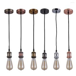 Pendant Lamps Edison Vintage Cupper Led Bar Lamp E26/E27 Filament Bulb Holder Base Dropligh Screw Socket Coffee Pendent Light