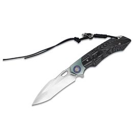 Special offer High-End Ball Bearing Flipper Folding Knife D2 Satin Tanto Point Blade TC4 Titanium Alloy with G10 Handle Fast Open EDC Pocket Knives R9815