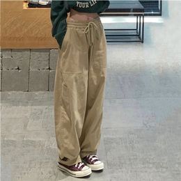 Women's Pants Capris Vintage Cargo Pants Women Harajuku Baggy Hip Hop Trousers Loose Casual Korean Fashion High Waist Pants Female Streetwear ins 220916