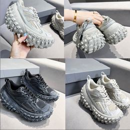 Shake Shoes Designer shoes platform for men and women Beige black Tir Guard sneakers mesh nylon leather Tire shoess