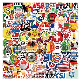 100pcs set Waterproof Car World Football Cup Stickers Graffiti Patches Decals for Motor Luggage Skateboard Laptop313d