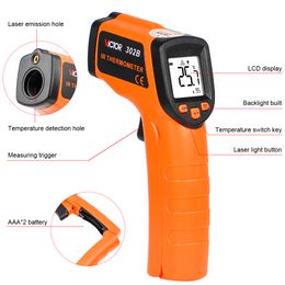 Victor Infrared Thermometer Vertical Non-contact High Precision Baking Kitchen Industrial Oil Temperature Detection Instrument Sales VC302B -32-380