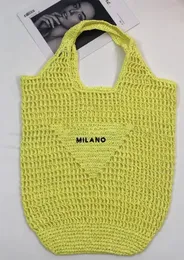 Big Brand Hand-Woven Bag Knitted Bag Retro Popular Large Capacity Hollow Handbag All-Match Mesh Bags Women's Bags