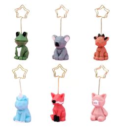 Frames And Modings L Card Po Holder Animal Clamps Stand Clips Resin Picture Memo Clip Cute Number Name Note Office Supply Ho Bdesybag Am81B