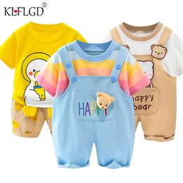 Clothing Sets born Baby Girls and Boys Clothing Suit For Spring summer Grils Bows Set Cute Overalls Baby Clothing Set For Boys Clothes 220916