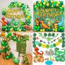 Christmas Decorations Dinosaur Party Supplies Little Dino Party Theme Decorations Banner Balloon Set for Kids Boy 1st Birthday Party Baby Shower decor 220916