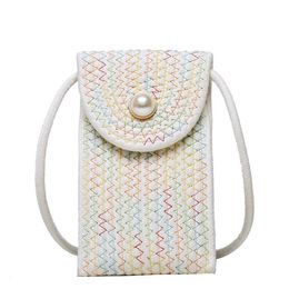 Fashion Phone Bag Luxury Desiginer Bags Beach Crossbody Handbags Straw Woven Shoulder Handbag Messenger Handmade Woven Wallets Purse