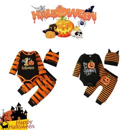 Clothing Sets My First Halloween Baby Clothes For borns Baby Romper Autumn Winter Boy/Girl Clothes Long Sleeve Infant Halloween Costume Set 220916