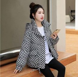 Women's Winter Jacket Luxury Brand Designer Streetwear Zipper Straight Padded Coat oversize supre Women Clothing