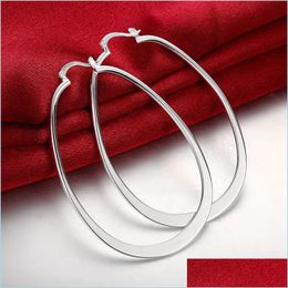 Hoop Huggie Womens Sterling Sier Plated Flat U Earrings Hoop Hie Fashion 925 Plate Earring Gift 2196 Q2 Drop Delivery 2021 Jewellery Dhujc