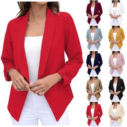 Women's Suits Ladies Slim-fit Office Suit Jacket Coat Blazers 2022 Casual Lapel Cardigan Elegant Chic Outerwear Abrigo Mujer