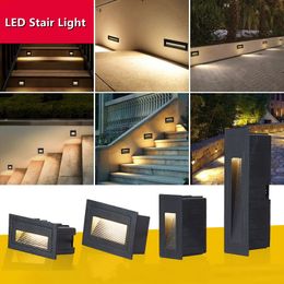 Waterproof 10W LED Stair Light Step Lights Recessed Buried Lamp Staircase Light AC85-265V Indoor Outdoor