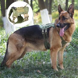 Dog Collars Tactical Chest Back Oxford Cloth Large Strap Vest Harness Pet Type Straps Rubber Handle