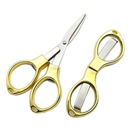 New Stainless Steel Folding Scissors Outdoor Fishing Tools Portable Fishing Line Cutter Multifunctional Household Tailor Scissors FY3888 916