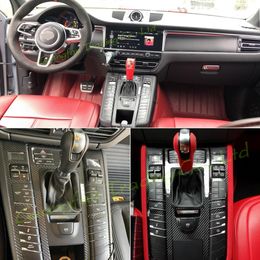 For Porsche Macan 2014-2021 Car-Styling 3D/5D Carbon Fibre Car Interior Centre Console Colour Moulding Sticker Decal Parts Product