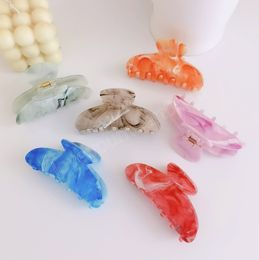 Korean Fashion 8.7cm Candy Color Clamps For Woman Girls Elegant Acrylic Hair Clip Hair Accessories