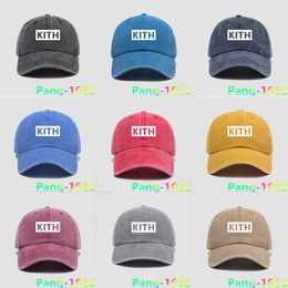 Ball Caps Classic White Box Logo KITH Baseball 2022 Men Women High Quality Sunshade Adjustable Canvas Sports Hats