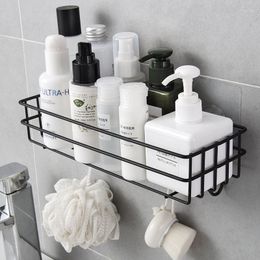 Bathroom Storage Shelf Shampoo Holder Shower Shelves Corner Wall Mounted Basket Cosmetic Rack Home Organiser Accessories