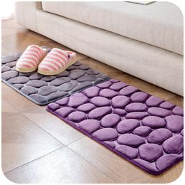 Carpets Kitchen Mat Pebble Carpet Water Absorbent Non-slip Door Doormat For Entrance Bedroom And Rugs