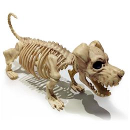 Party Decoration Halloween Themed Ornaments Scary Standing Skeleton Dog Horrific Haunted House Scene Layout Props 220915