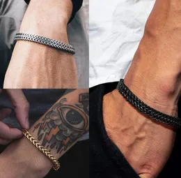 Fashion stainless steel Balinese foxtail chain bracelet for men with double chain bracelet armband for men with Jewellery