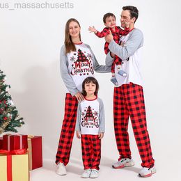 Семейные подходящие наряды Новый год Женщины мужчина детская одежда набор детская дочь мать мать дочь пижамы для печати