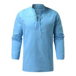 Men's T Shirts Fashion Casual Solid Colour Long Sleeve For Men Autumn Winter Clothings 2022 Camiseta